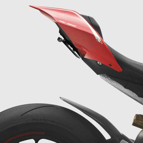 Portaplaca Fender Eliminator Rizoma Flat-Out para Ducati Panigale V4/V2, Streetfighter V2 18-24