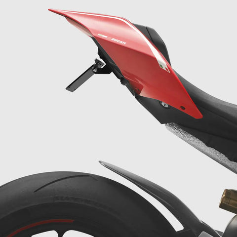 Portaplaca Fender Eliminator Rizoma Flat-Out para Ducati Panigale V4/V2, Streetfighter V2 18-24