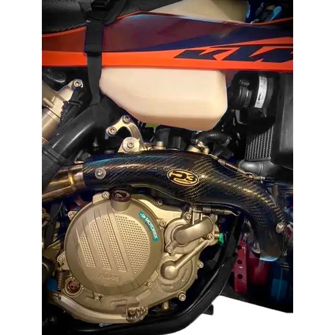 Protector de Escape de Fibra de Carbono P3 FMF para KTM/Husqvarna 450cc-500cc 2024