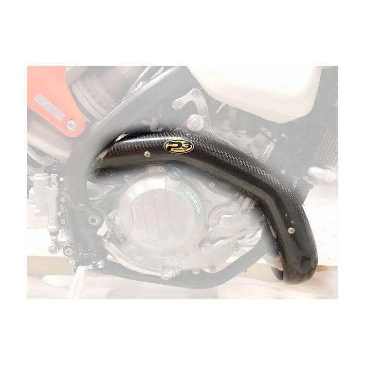 Protector de Escape de Fibra de Carbono P3 MAXCoverage para KTM/Husqvarna 450cc-500cc 2020-2023