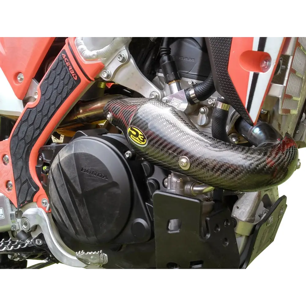 Protector de Escape de Fibra de Carbono P3 para Honda CRF450L/X 2019-2023