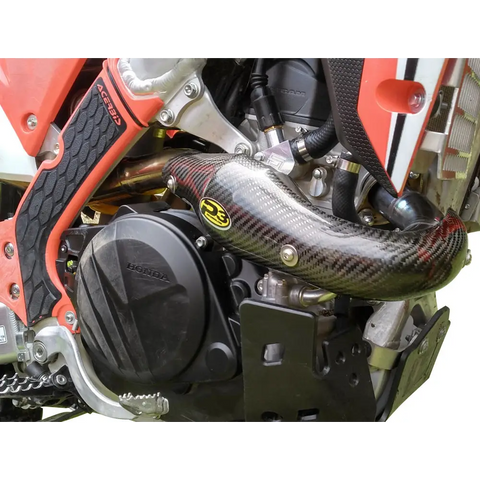 Protector de Escape de Fibra de Carbono P3 para Honda CRF450L/X 2019-2023