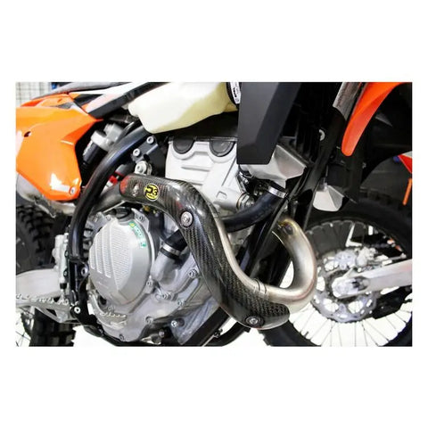 Protector de Escape de Fibra de Carbono P3 para KTM 250 XCF-W/250 EXC-F/Husqvarna FE250 2014-2020