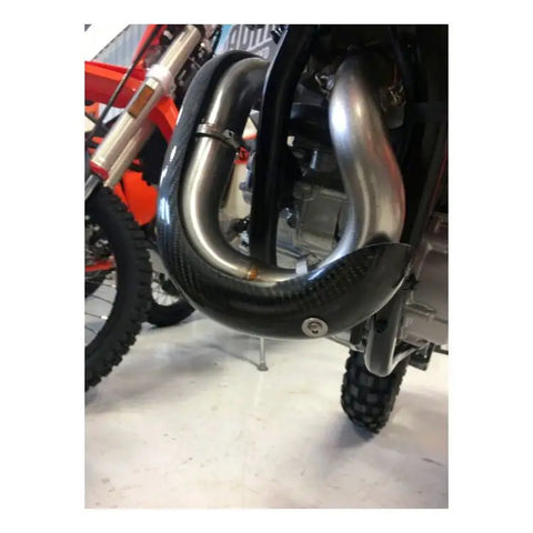 Protector de Escape de Fibra de Carbono P3 para KTM 350 EXC-F/XCF-W/Husqvarna FE350S 2020-2023