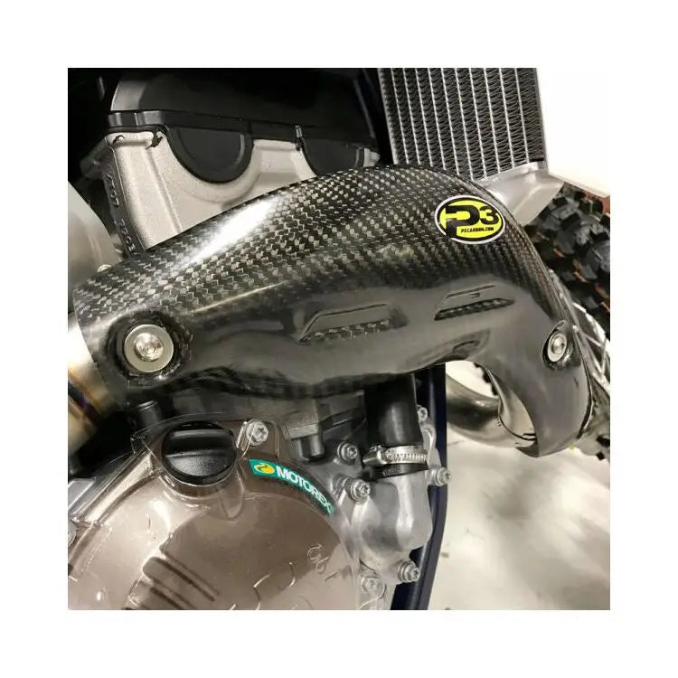 Protector de Escape de Fibra de Carbono P3 para KTM/Husqvarna 450cc 2018-2022