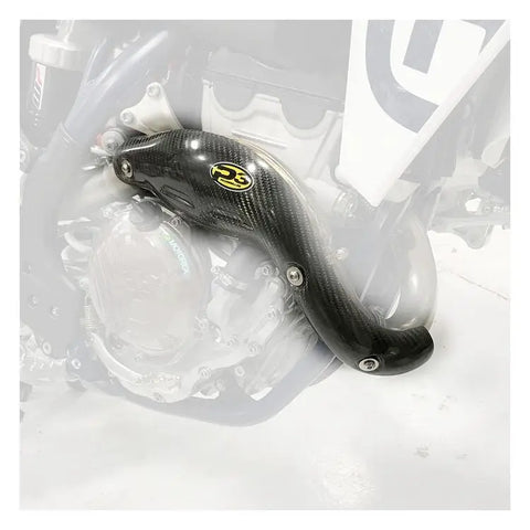 Protector de Escape de Fibra de Carbono P3 para KTM/Husqvarna 450cc 2018-2022