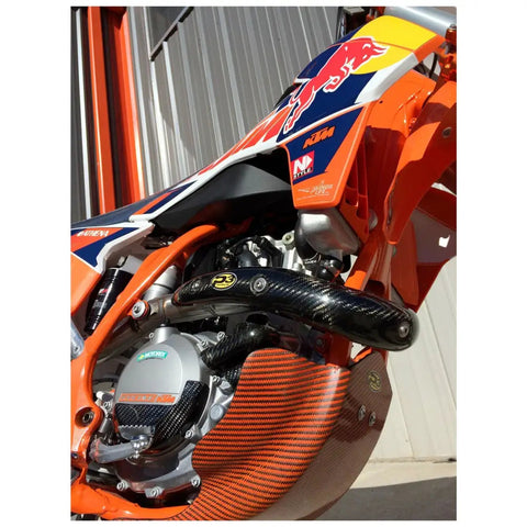 Protector de Escape de Fibra de Carbono P3 para KTM/Husqvarna 450cc-501cc 2012-2016