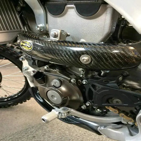 Protector de Escape de Fibra de Carbono P3 para Yamaha YZ250/450F, WR250/450F 2014-2024