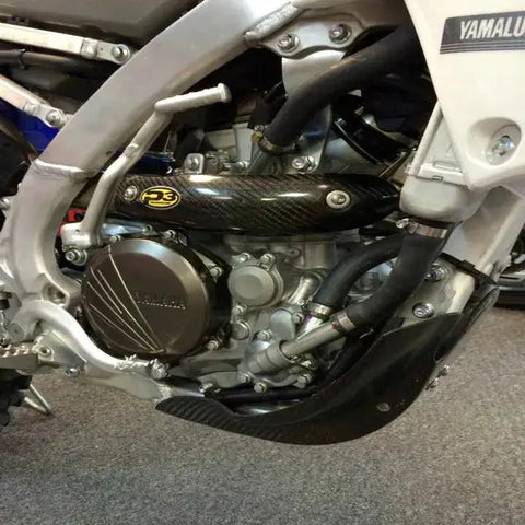 Protector de Escape de Fibra de Carbono P3 para Yamaha YZ250/450F, WR250/450F 2014-2024