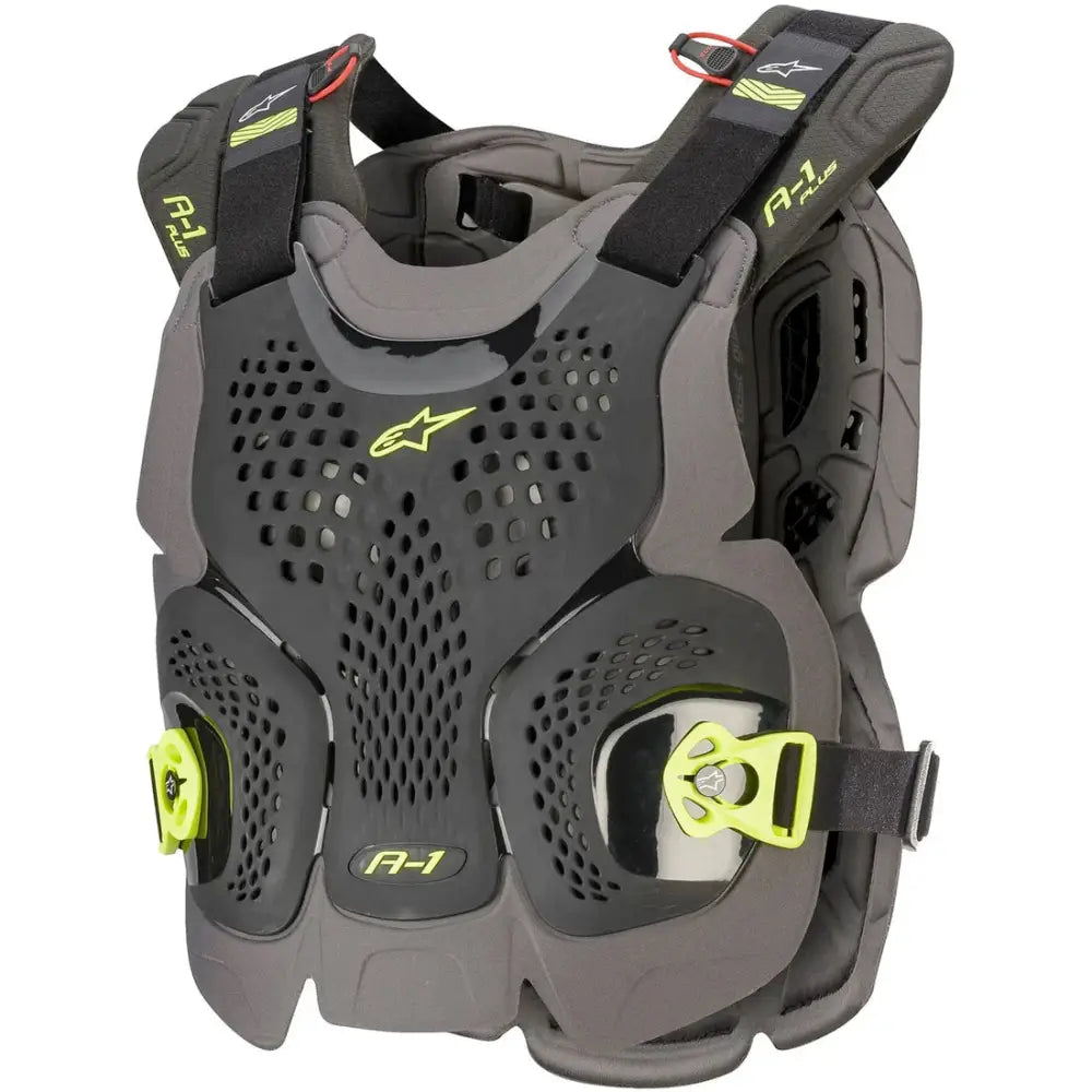 Protector de Pecho Alpinestars A-1 Plus Black/Anthracite/Yellow Fluo