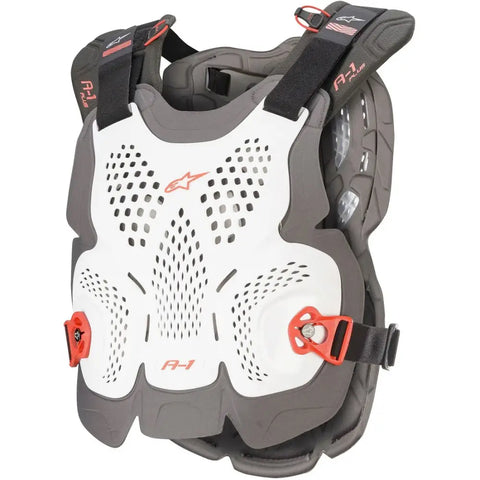 Protector de Pecho Alpinestars A-1 Plus White/Anthracite/Red