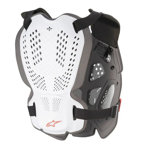 Protector de Pecho Alpinestars A-1 Plus White/Anthracite/Red