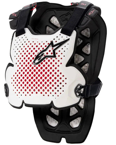 Protector de Pecho Alpinestars A-1 Pro White/Black/Red