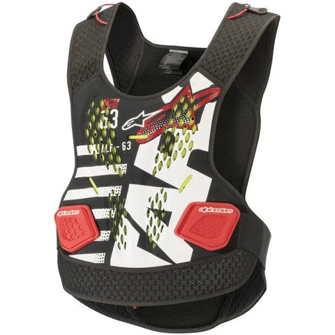 Protector de Pecho Alpinestars Sequence Black/White/Red