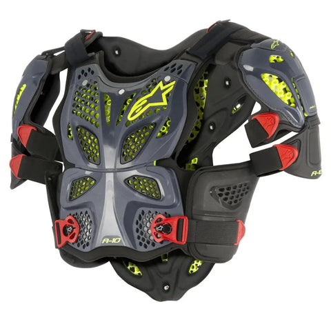 Protector de Pecho Completo Alpinestars A-10 Anthracite/Black/Red