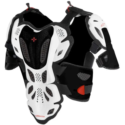 Protector de Pecho Completo Alpinestars A-10 White/Black/Red