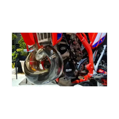 Protector de Pipa de Escape de Fibra de Carbono P3 para Beta 250RR/300RR/RX 2013-2023