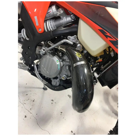 Protector de Pipa de Escape de Fibra de Carbono P3 para KTM 150 XC-W TPI/Husqvarna TE150i 2020-2023