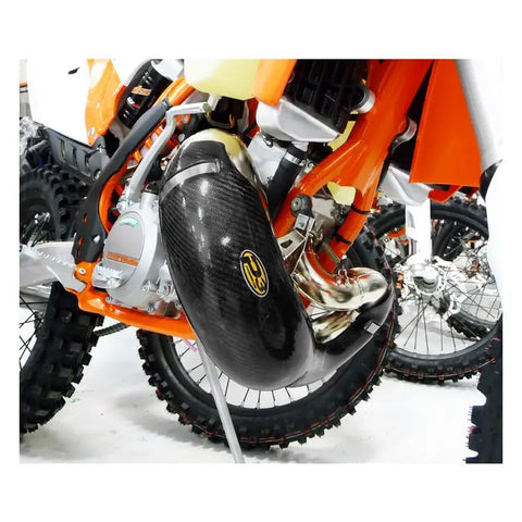 Protector de Pipa de Escape de Fibra de Carbono P3 para KTM 200 XC/200 XC-W 2006-2016