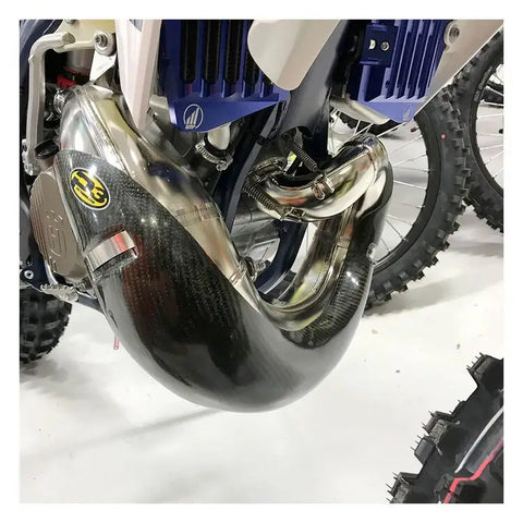 Protector de Pipa de Escape de Fibra de Carbono P3 para KTM/Husqvarna/Gas Gas 250cc-300cc 2019-2023