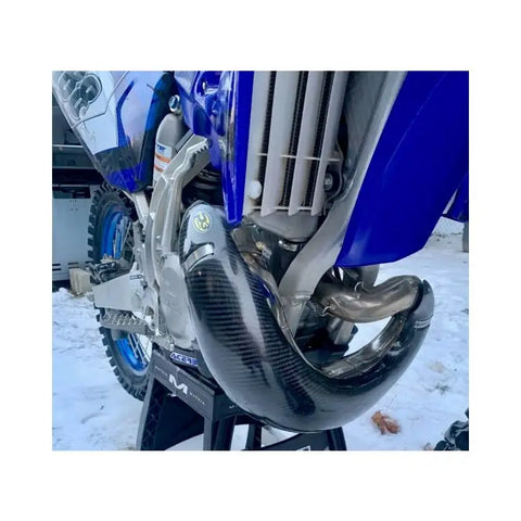 Protector de Pipa de Escape de Fibra de Carbono P3 para Yamaha YZ250/YZ250X 2002-2023