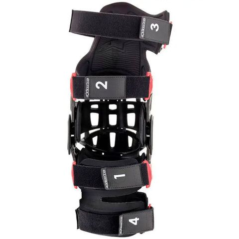 Rodilleras Alpinestars Bionic-10 Carbono Derecha Black/Red