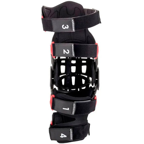 Rodilleras Alpinestars Bionic-10 Carbono Izquierda Black/Red