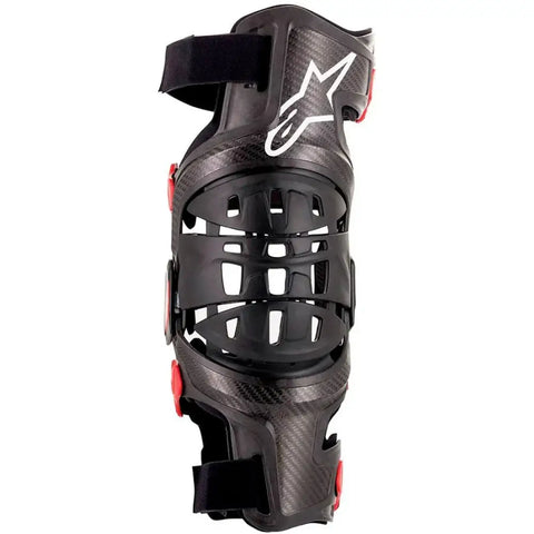 Rodilleras Alpinestars Bionic-10 Carbono Izquierda Black/Red