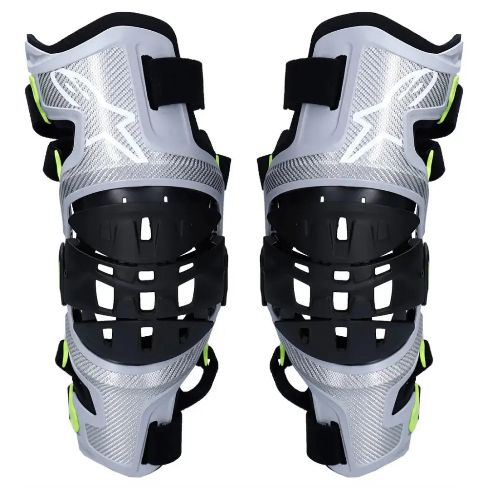 Rodilleras Alpinestars Bionic-7 Silver/Yellow Fluo