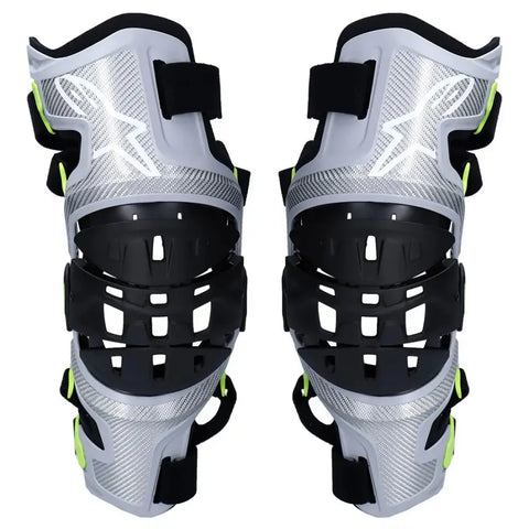 Rodilleras Alpinestars Bionic-7 Silver/Yellow Fluo
