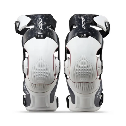 Rodilleras POD K8 3.0 Forged Carbon, Carbon/White