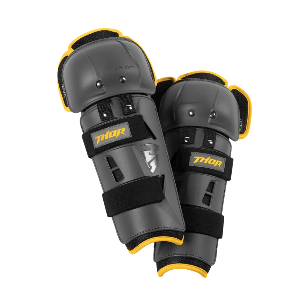 Rodilleras Thor Sector GP Charcoal/Yellow