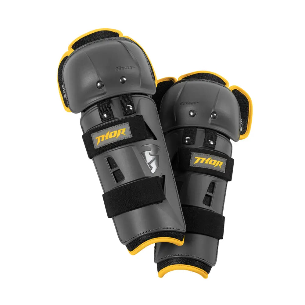 Rodilleras Thor Sector GP Charcoal/Yellow