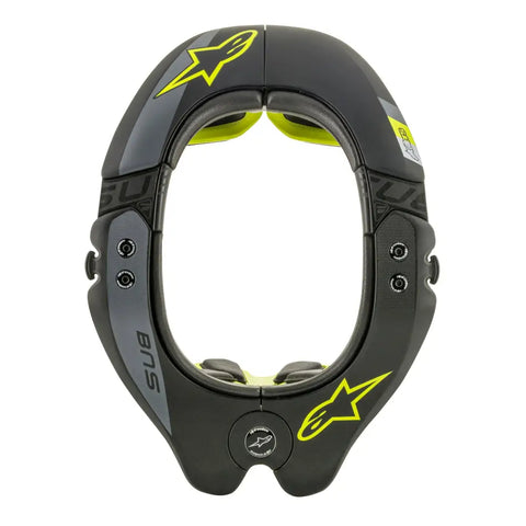 Soporte de Cuello Alpinestars BNS Tech-2 Black/Yellow Fluo