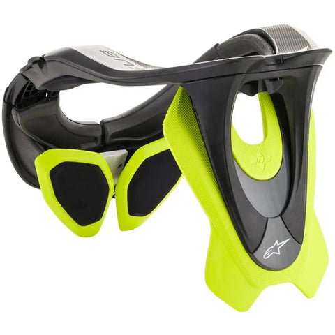 Soporte de Cuello Alpinestars BNS Tech-2 Black/Yellow Fluo