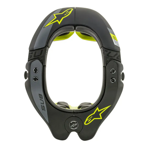 Soporte de Cuello Alpinestars BNS Tech-2 Black/Yellow Fluo