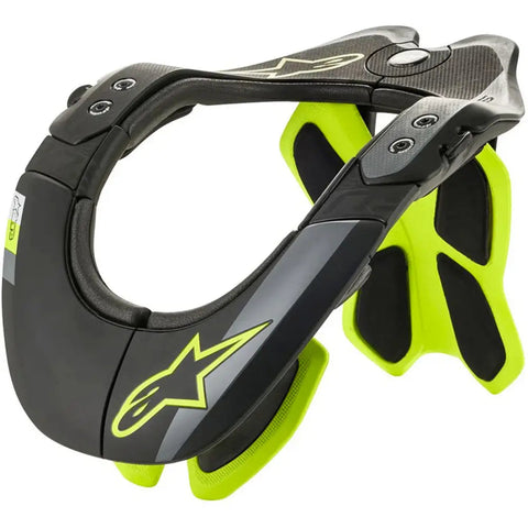 Soporte de Cuello Alpinestars BNS Tech-2 Black/Yellow Fluo