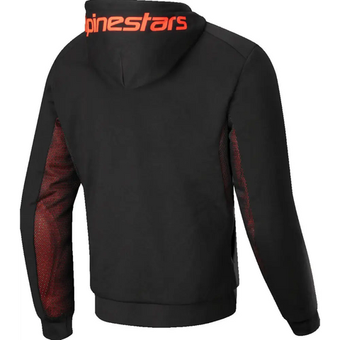 Sudadera con Capucha Alpinestars Chrome Air Sport Black/Red Fluo