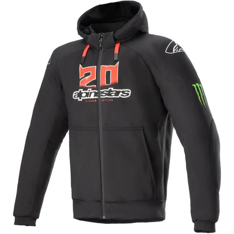 Sudadera con Capucha Alpinestars Chrome Ignition FQ 20 Monster Black/White/Bright Red