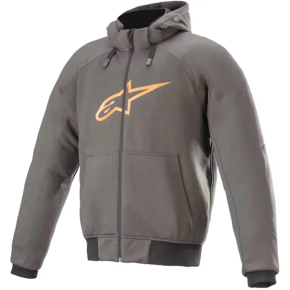 Sudadera con Capucha Alpinestars Chrome Sport Tar Gray/Flame Orange
