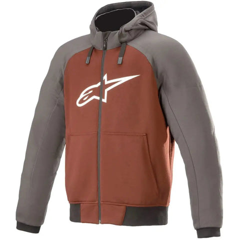 Sudadera con Capucha Alpinestars Chrome Sport Tar Gray/Burgundy