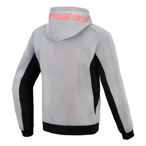 Sudadera con Capucha Alpinestars Chrome Superairflow Black/Mid Gray/Red Fluo