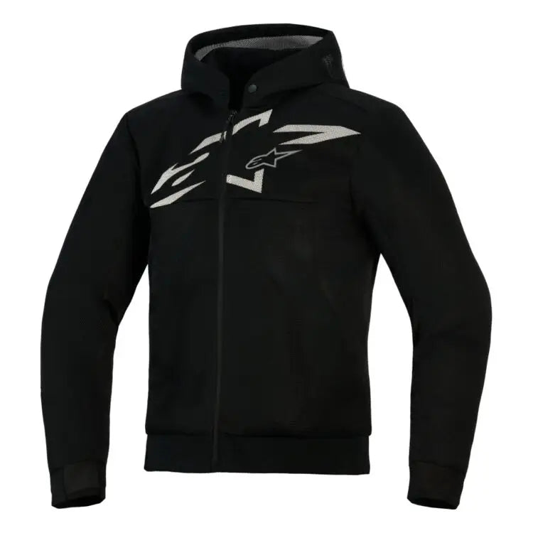 Sudadera con Capucha Alpinestars Chrome Superairflow Black/White