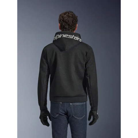 Sudadera con Capucha Alpinestars Chrome Superairflow Black/White