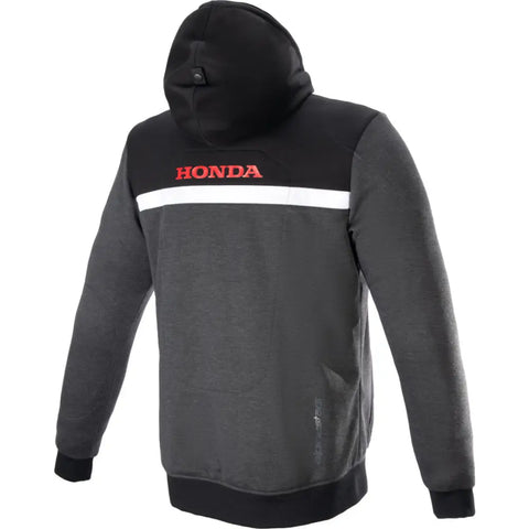Sudadera con Capucha Alpinestars Honda Chrome Street Black/Melange/Red