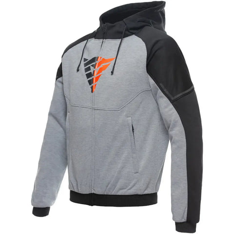 Sudadera con Capucha Dainese Daemon-X Safety Gray/Black/Red Fluo