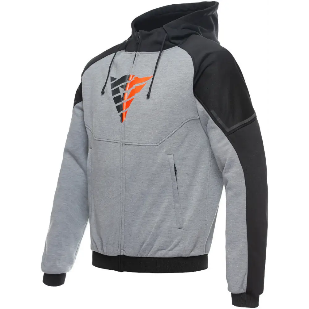 Sudadera con Capucha Dainese Daemon-X Safety Gray/Black/Red Fluo