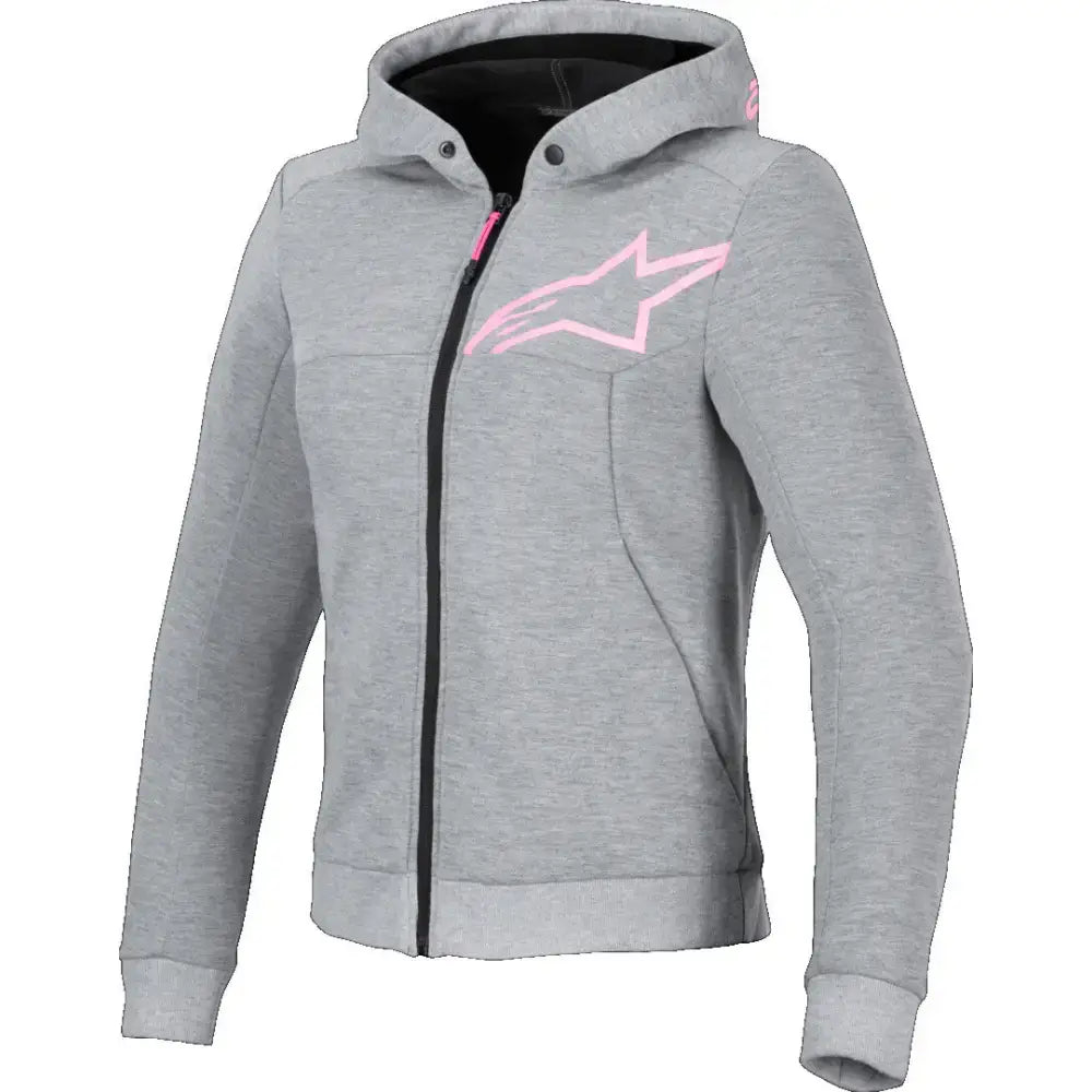 Sudadera de Mujer Alpinestars Stella Chrome V2 Sport Gray/Heather/Pink Fluo