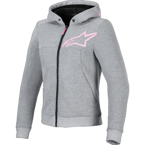 Sudadera de Mujer Alpinestars Stella Chrome V2 Sport Gray/Heather/Pink Fluo