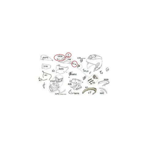 Tornillos para Visera de Casco Nolan N70-2 X